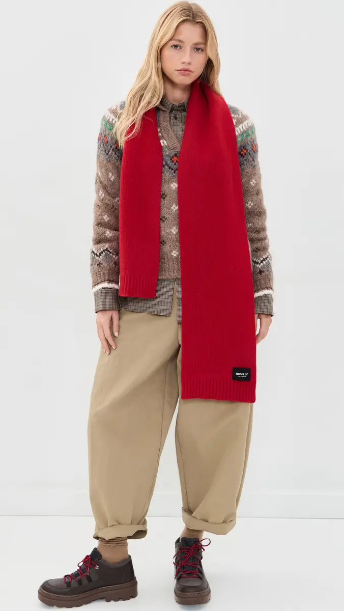 Howlin' Howlin' King Jammy Wool Scarf | Thumbnail 4 Howlin' Howlin' King Jammy Wool Scarf | Thumbnail 4