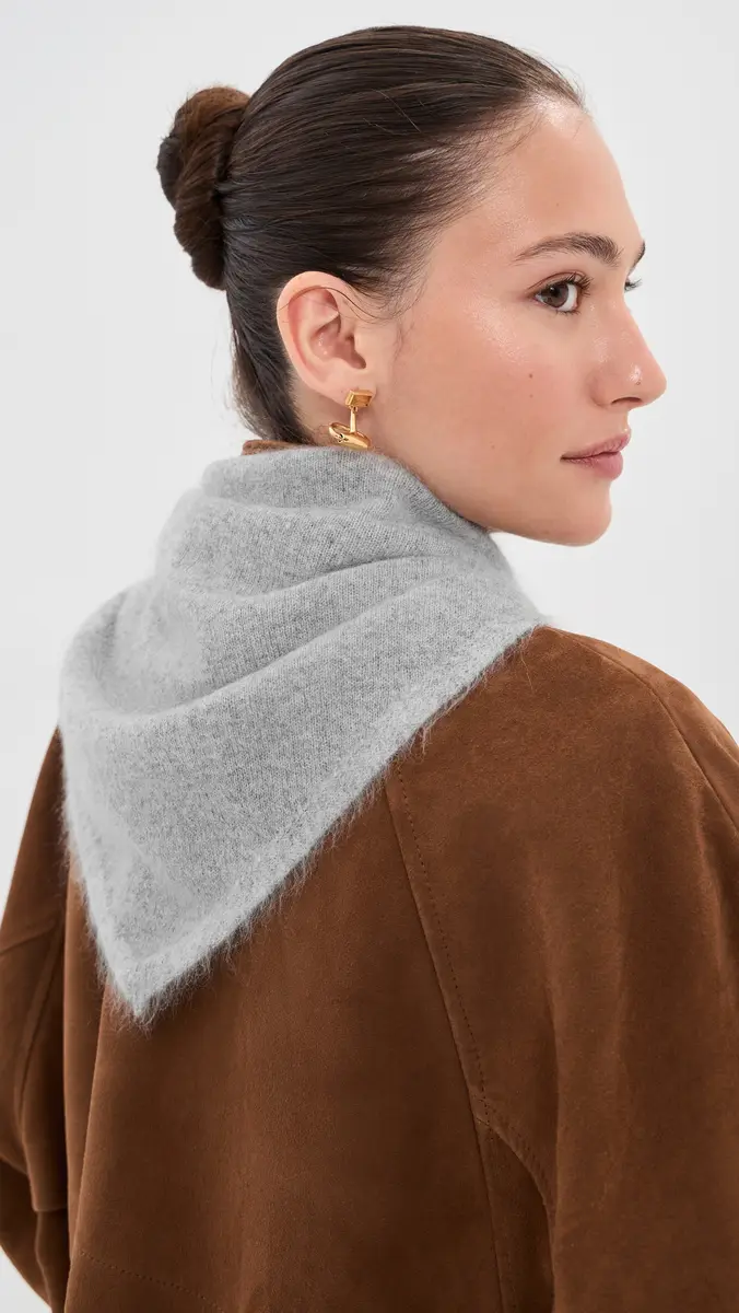 LE BOP Brushed Cashmere Bandana Scarf | Thumbnail 3 LE BOP Brushed Cashmere Bandana Scarf | Thumbnail 3