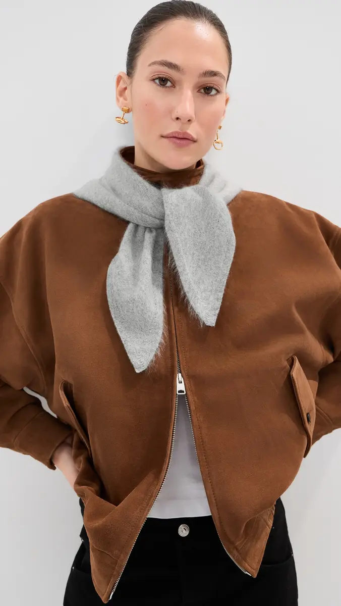 LE BOP Brushed Cashmere Bandana Scarf | Thumbnail 4 LE BOP Brushed Cashmere Bandana Scarf | Thumbnail 4