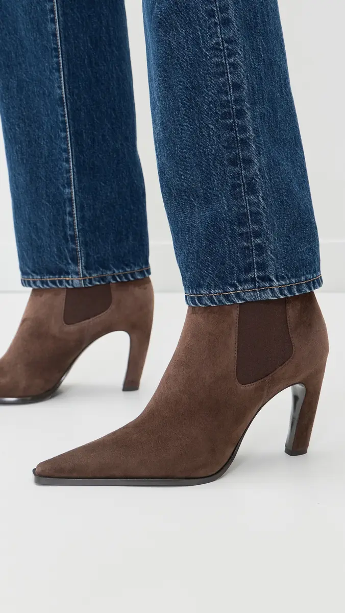 Tory Burch Romy Suede Chelsea Heel Boots 85mm | Thumbnail 3 Tory Burch Romy Suede Chelsea Heel Boots 85mm | Thumbnail 3