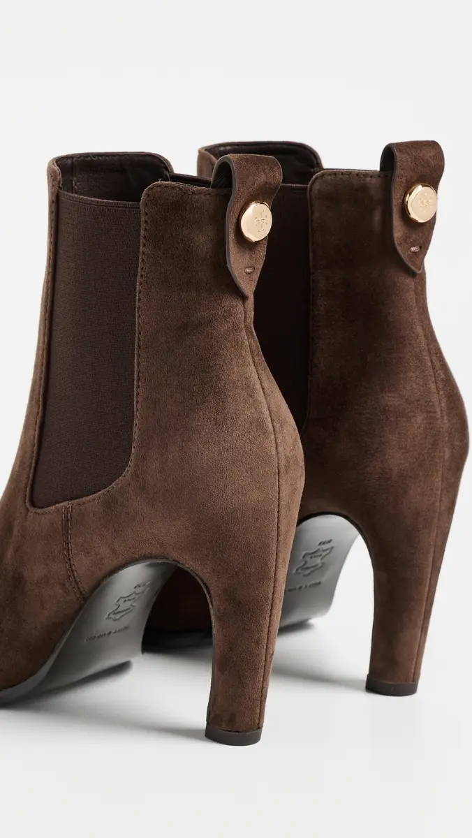Tory Burch Romy Suede Chelsea Heel Boots 85mm | Thumbnail 4 Tory Burch Romy Suede Chelsea Heel Boots 85mm | Thumbnail 4