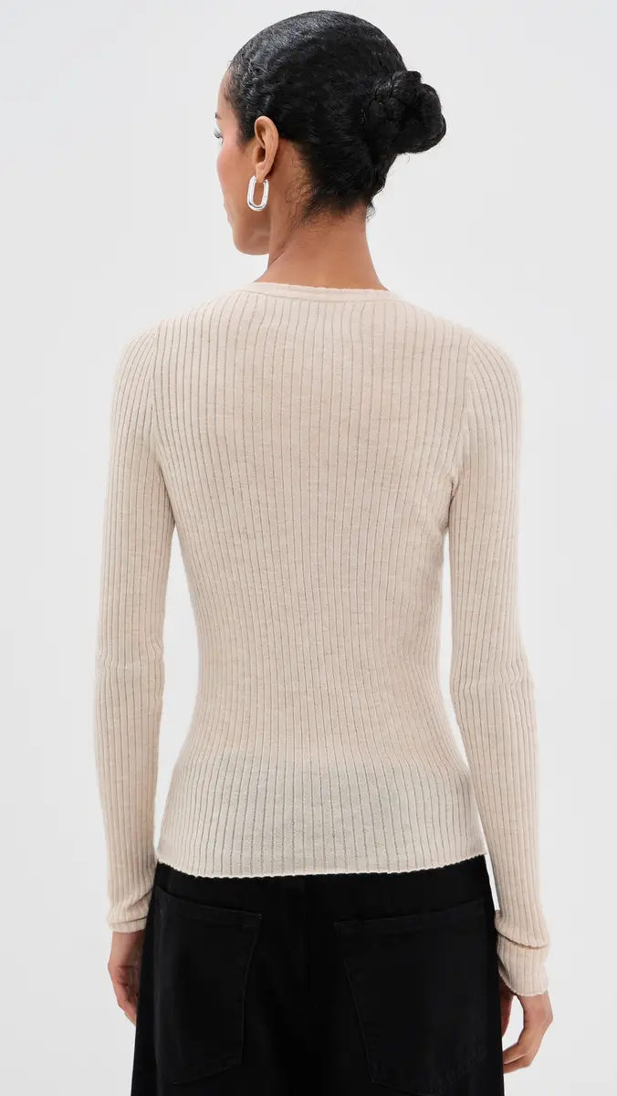 Sprwmn Long Sleeve Henley Top | Thumbnail 3 Sprwmn Long Sleeve Henley Top | Thumbnail 3