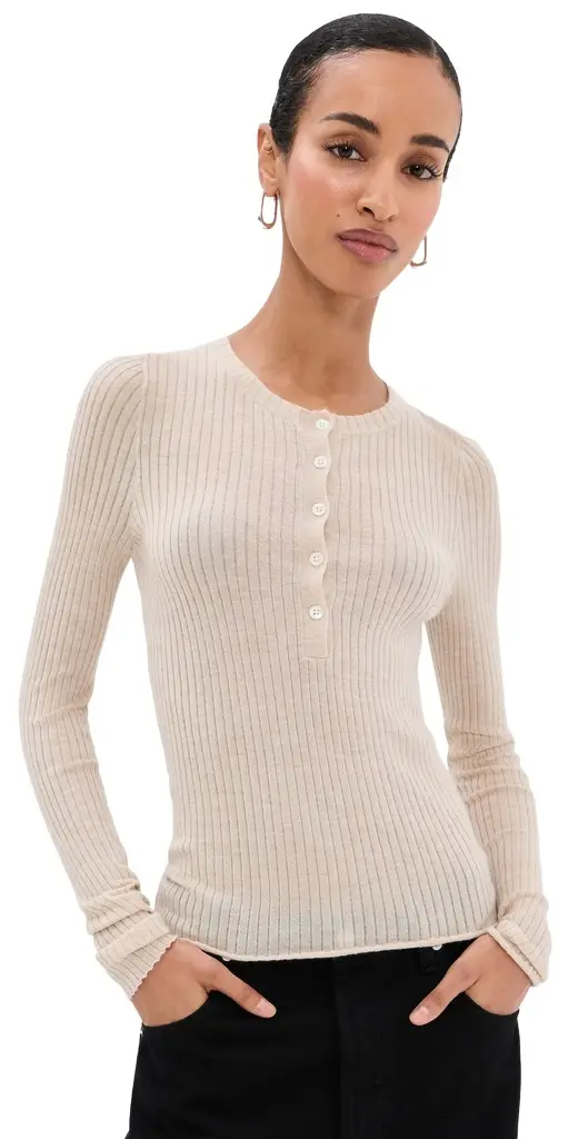 Long Sleeve Henley Top Long Sleeve Henley Top