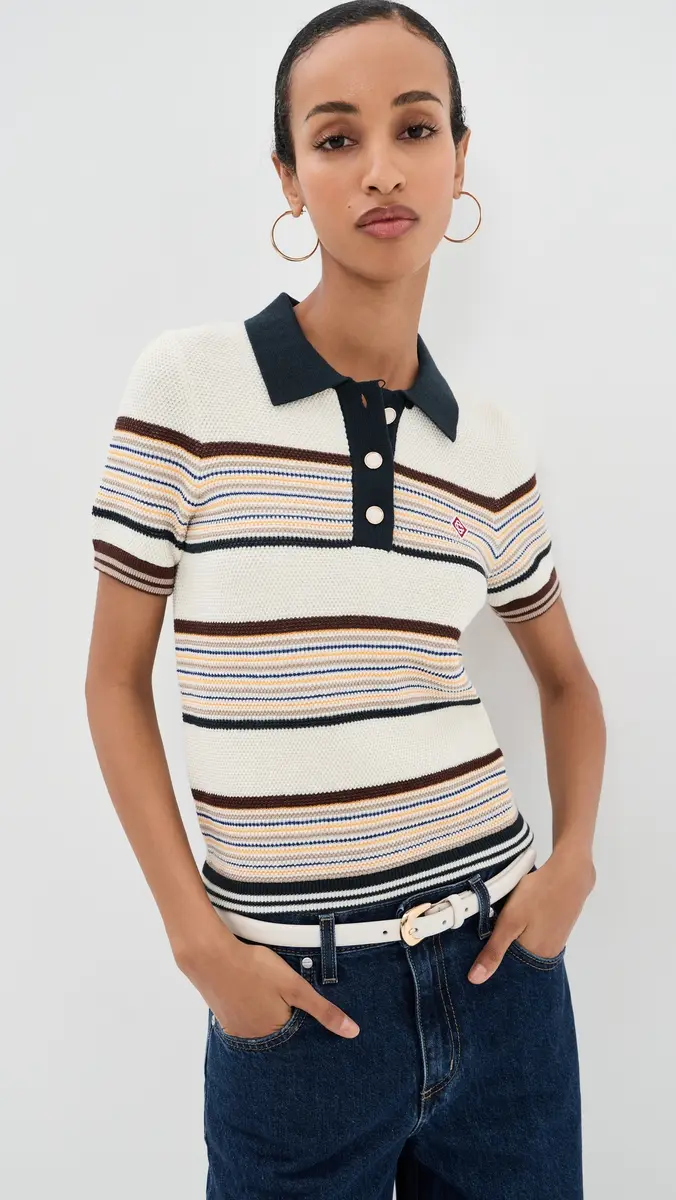 Casablanca Cafe Stripe Top | Thumbnail 2 Casablanca Cafe Stripe Top | Thumbnail 2