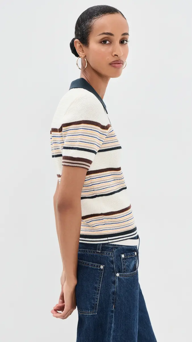 Casablanca Cafe Stripe Top | Thumbnail 4 Casablanca Cafe Stripe Top | Thumbnail 4