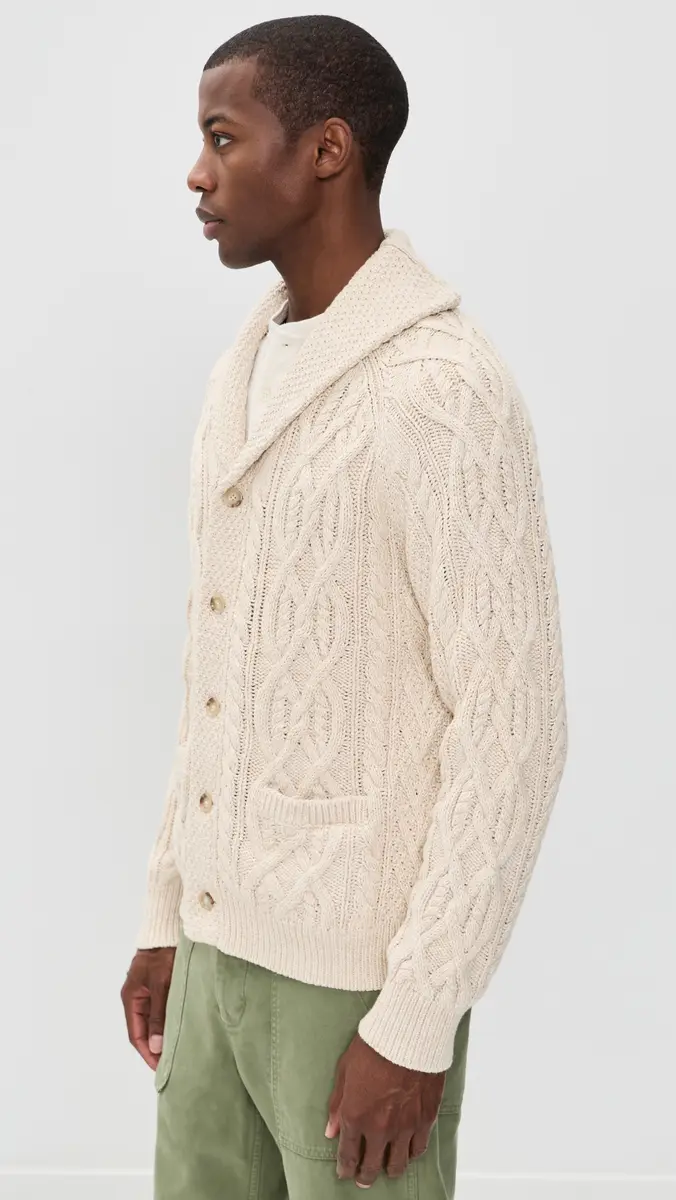 Polo Ralph Lauren Aran Cable Cotton Shawl Collar Cardigan | Thumbnail 5 Polo Ralph Lauren Aran Cable Cotton Shawl Collar Cardigan | Thumbnail 5