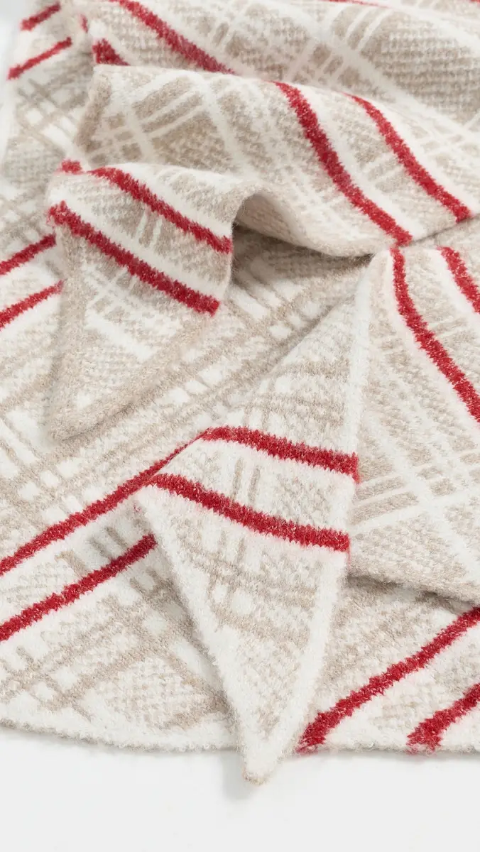 LE BOP Plaid Triangle Scarf | Thumbnail 5 LE BOP Plaid Triangle Scarf | Thumbnail 5