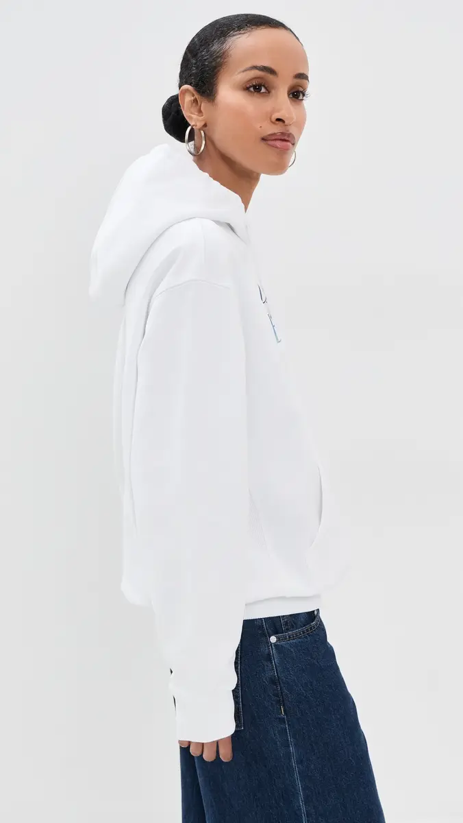 Casablanca White Stacked Logo Hoodie | Thumbnail 4 Casablanca White Stacked Logo Hoodie | Thumbnail 4