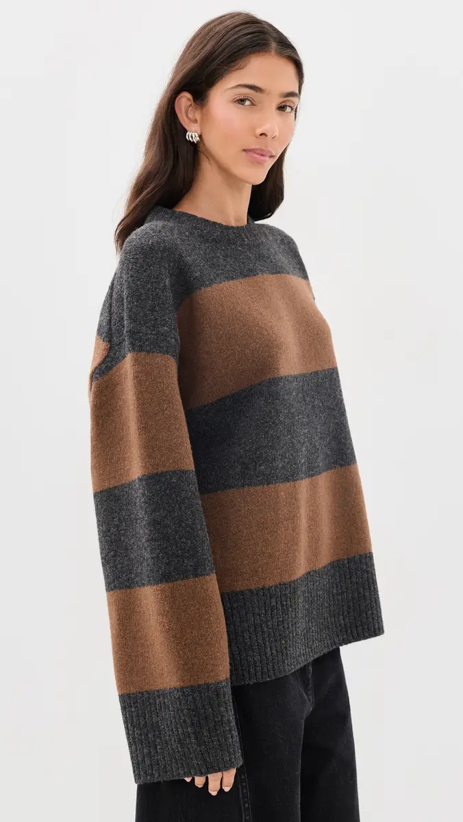 GOOD AMERICAN The Oversized Crew Sweater | Thumbnail 4