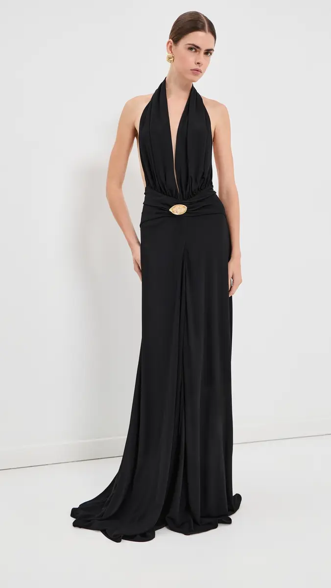 Casablanca Draped Jersey Dress | Thumbnail 3 Casablanca Draped Jersey Dress | Thumbnail 3