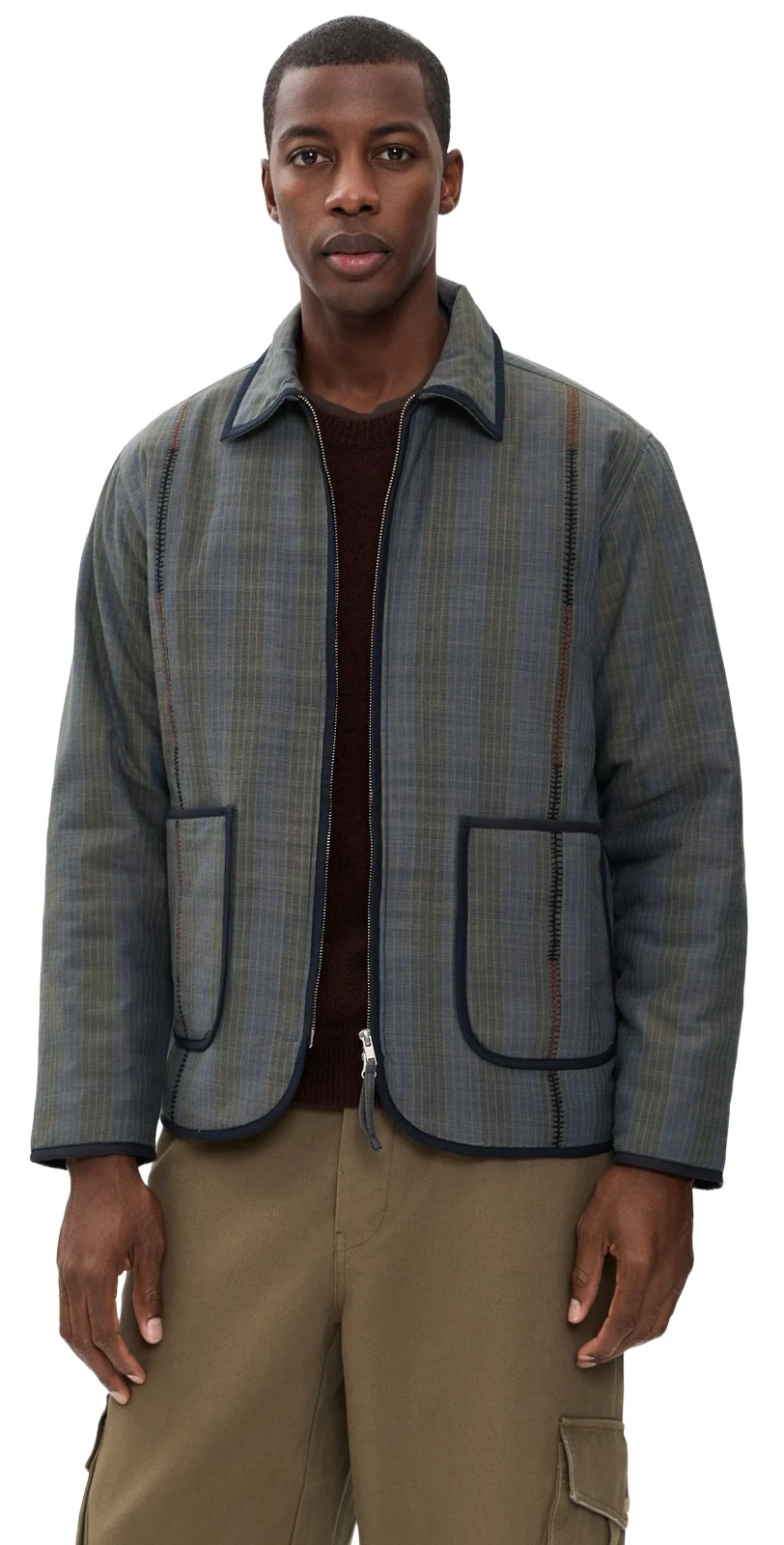 Khadi Cotton Embroidery Jacket Khadi Cotton Embroidery Jacket