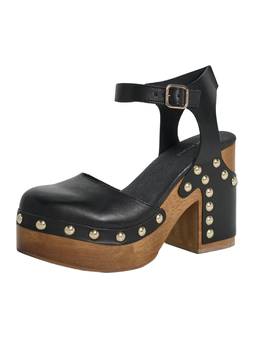 Free People Cecelia Studded Clogs