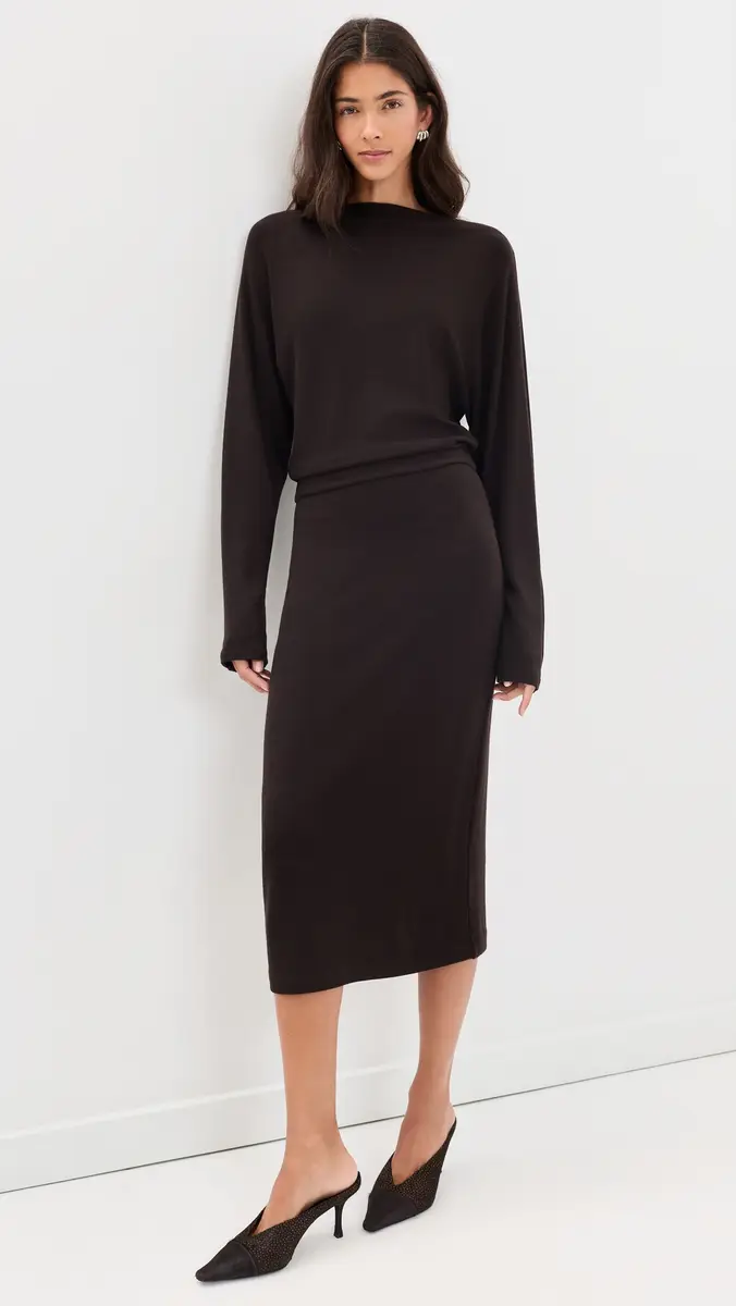 Vince Cozy Midi Dress | Thumbnail 2 Vince Cozy Midi Dress | Thumbnail 2