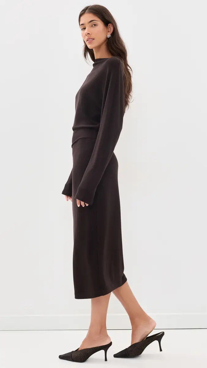 Vince Cozy Midi Dress | Thumbnail 4 Vince Cozy Midi Dress | Thumbnail 4