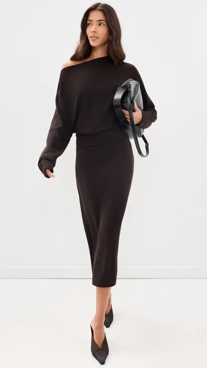 Vince Cozy Midi Dress | Thumbnail 5 Vince Cozy Midi Dress | Thumbnail 5