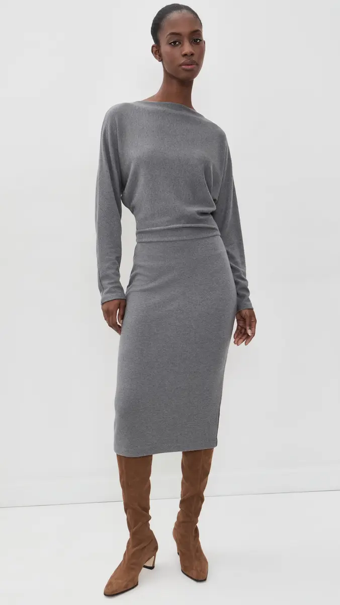 Vince Cozy Midi Dress | Thumbnail 2 Vince Cozy Midi Dress | Thumbnail 2