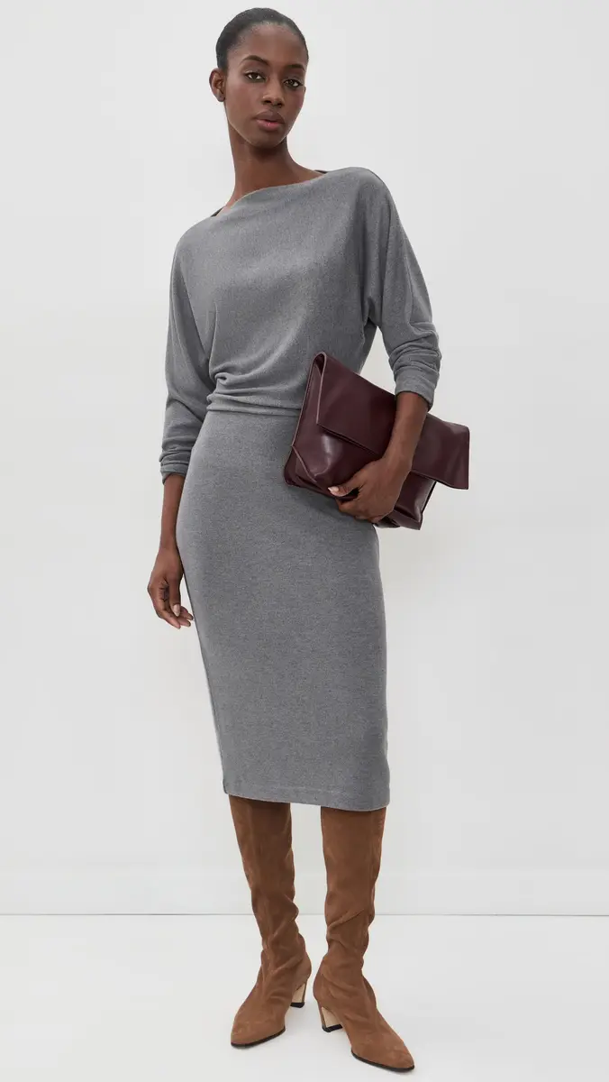 Vince Cozy Midi Dress | Thumbnail 5 Vince Cozy Midi Dress | Thumbnail 5