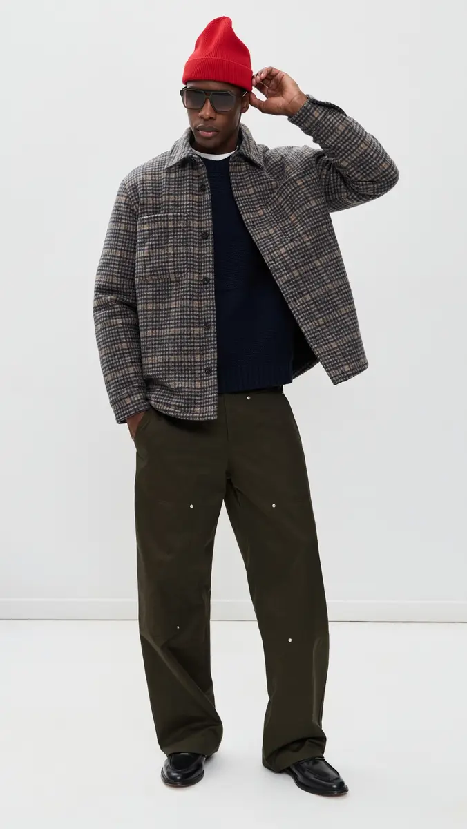 Vince Plaid Sherpa Lined Shirt Jacket | Thumbnail 5