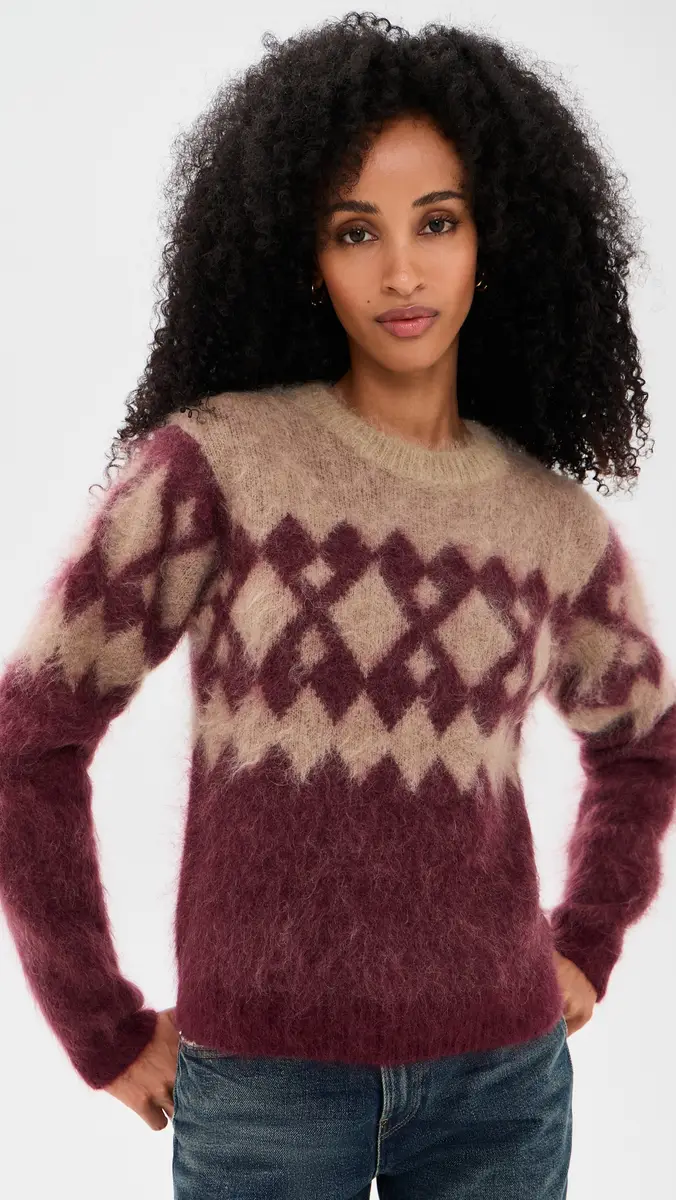 The Garment Roma Argyle Mohair Sweater | Thumbnail 2 The Garment Roma Argyle Mohair Sweater | Thumbnail 2