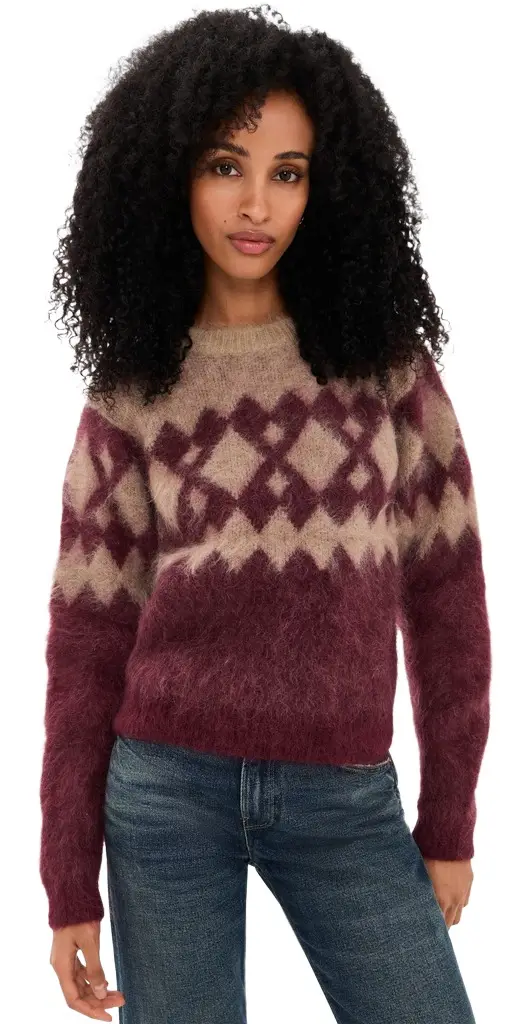 Roma Argyle Mohair Sweater Roma Argyle Mohair Sweater