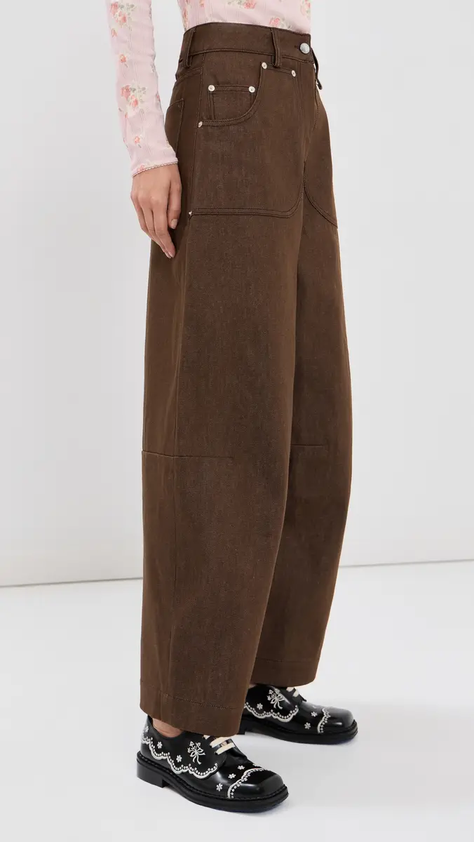 Simone Rocha Cropped Wide Leg Utility Curve Jeans | Thumbnail 5 Simone Rocha Cropped Wide Leg Utility Curve Jeans | Thumbnail 5