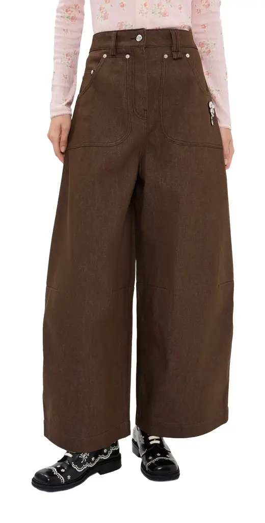 Cropped Wide Leg Utility Curve Jeans Cropped Wide Leg Utility Curve Jeans