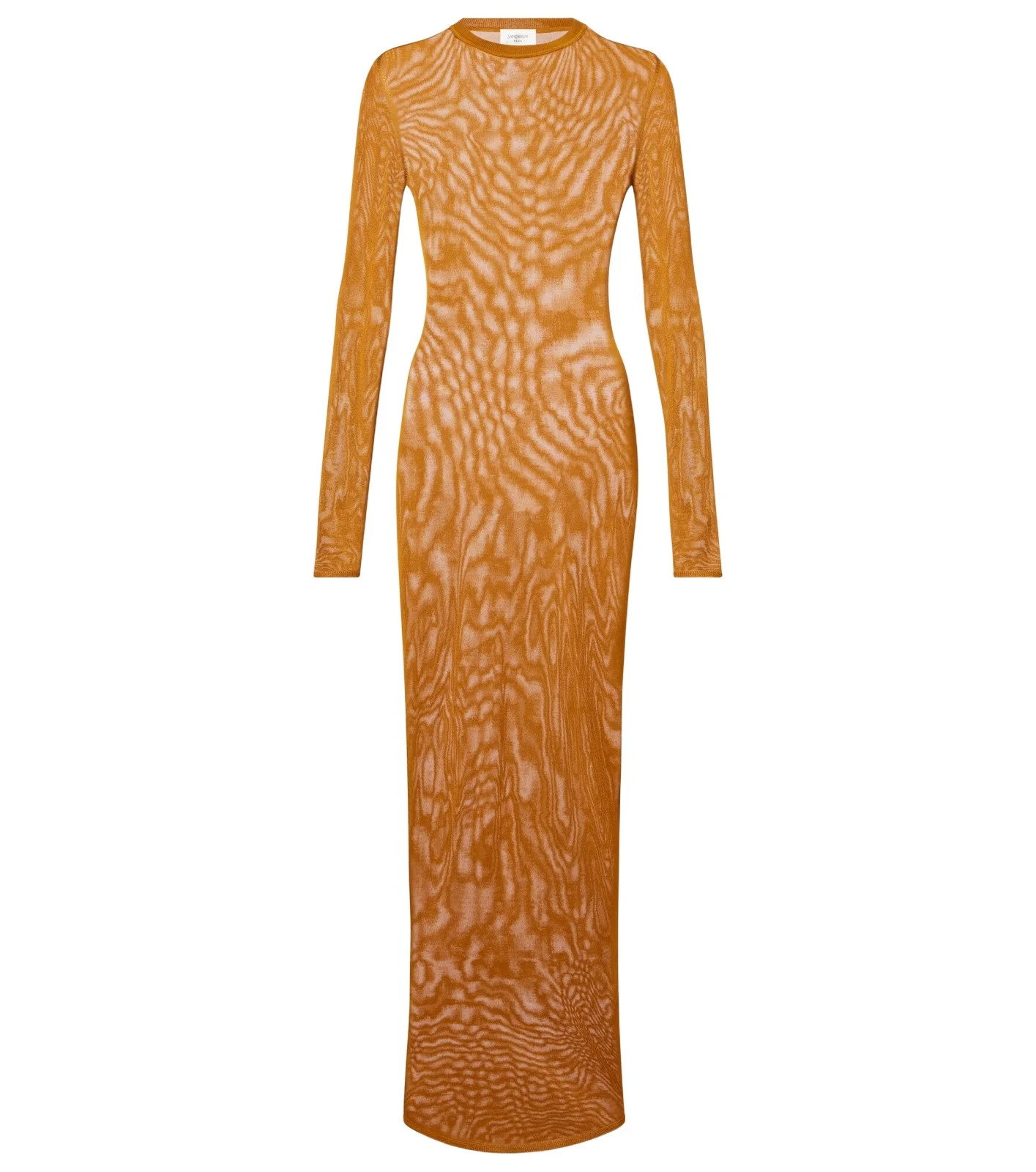Saint Laurent Knitted semi-sheer maxi dress