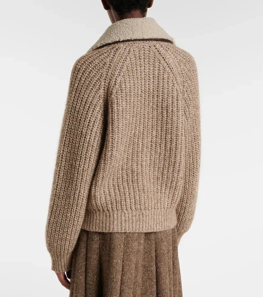 Brunello Cucinelli Cashmere, mohair, and wool-blend jacket | Thumbnail 3 Brunello Cucinelli Cashmere, mohair, and wool-blend jacket | Thumbnail 3