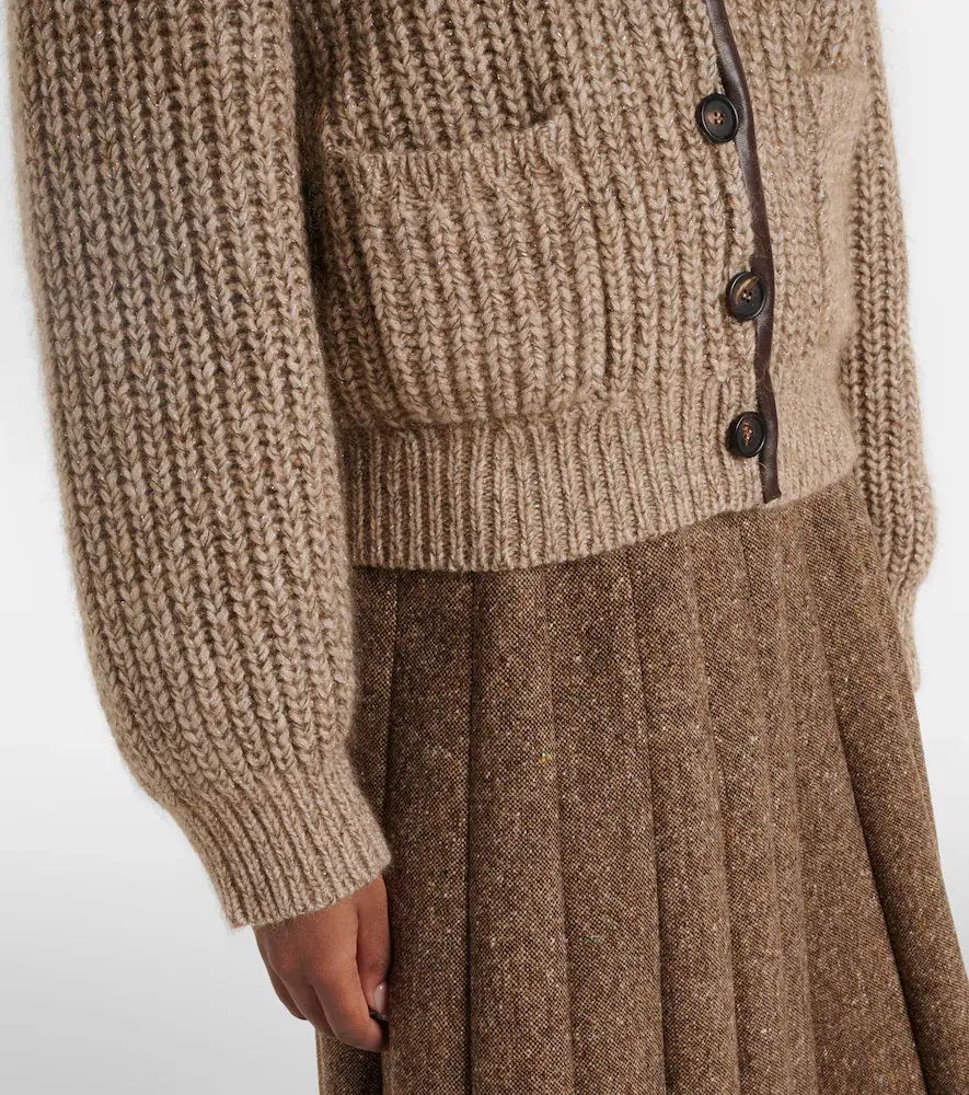Brunello Cucinelli Cashmere, mohair, and wool-blend jacket | Thumbnail 6 Brunello Cucinelli Cashmere, mohair, and wool-blend jacket | Thumbnail 6