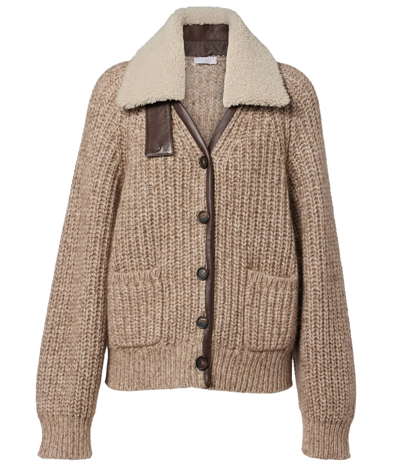 Cashmere, mohair, and wool-blend jacket