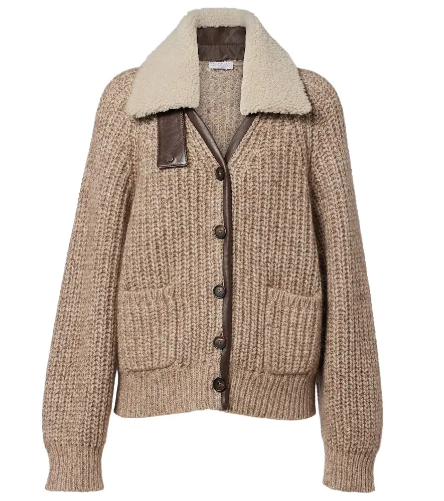 Cashmere, mohair, and wool-blend jacket Cashmere, mohair, and wool-blend jacket