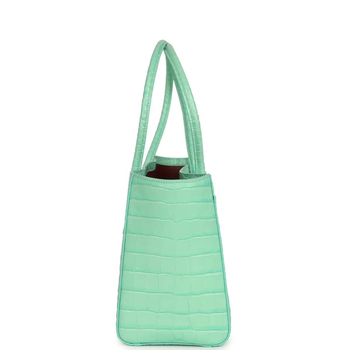 Chanel Chanel Small Cerf Shopping Bag Teal Croc Embossed Calfskin Gold Hardware | Thumbnail 3 Chanel Chanel Small Cerf Shopping Bag Teal Croc Embossed Calfskin Gold Hardware | Thumbnail 3