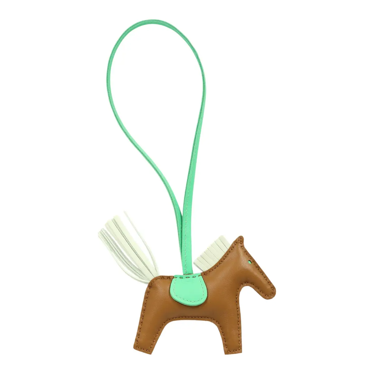 HERMÈS Hermes Rodeo Bag Charm PM Gold, Vert Comics, Vert Peppermint Milo Lambskin | Thumbnail 2 HERMÈS Hermes Rodeo Bag Charm PM Gold, Vert Comics, Vert Peppermint Milo Lambskin | Thumbnail 2