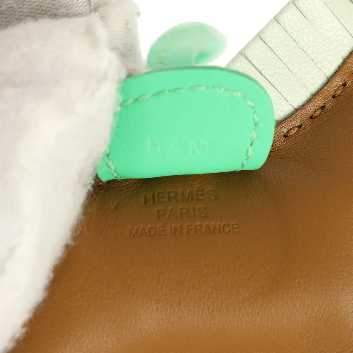 HERMÈS Hermes Rodeo Bag Charm PM Gold, Vert Comics, Vert Peppermint Milo Lambskin | Thumbnail 3 HERMÈS Hermes Rodeo Bag Charm PM Gold, Vert Comics, Vert Peppermint Milo Lambskin | Thumbnail 3