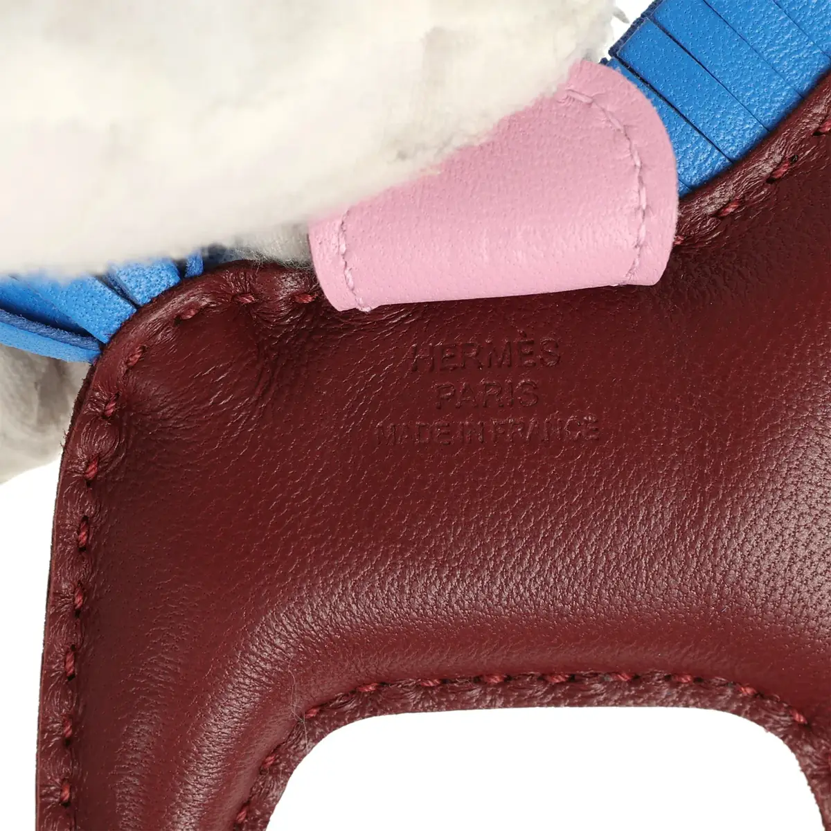 HERMÈS Hermes Rodeo Bag Charm PM Rouge H, Mauve Sylvestre, Bleu Hydra Milo Lambskin | Thumbnail 3 HERMÈS Hermes Rodeo Bag Charm PM Rouge H, Mauve Sylvestre, Bleu Hydra Milo Lambskin | Thumbnail 3