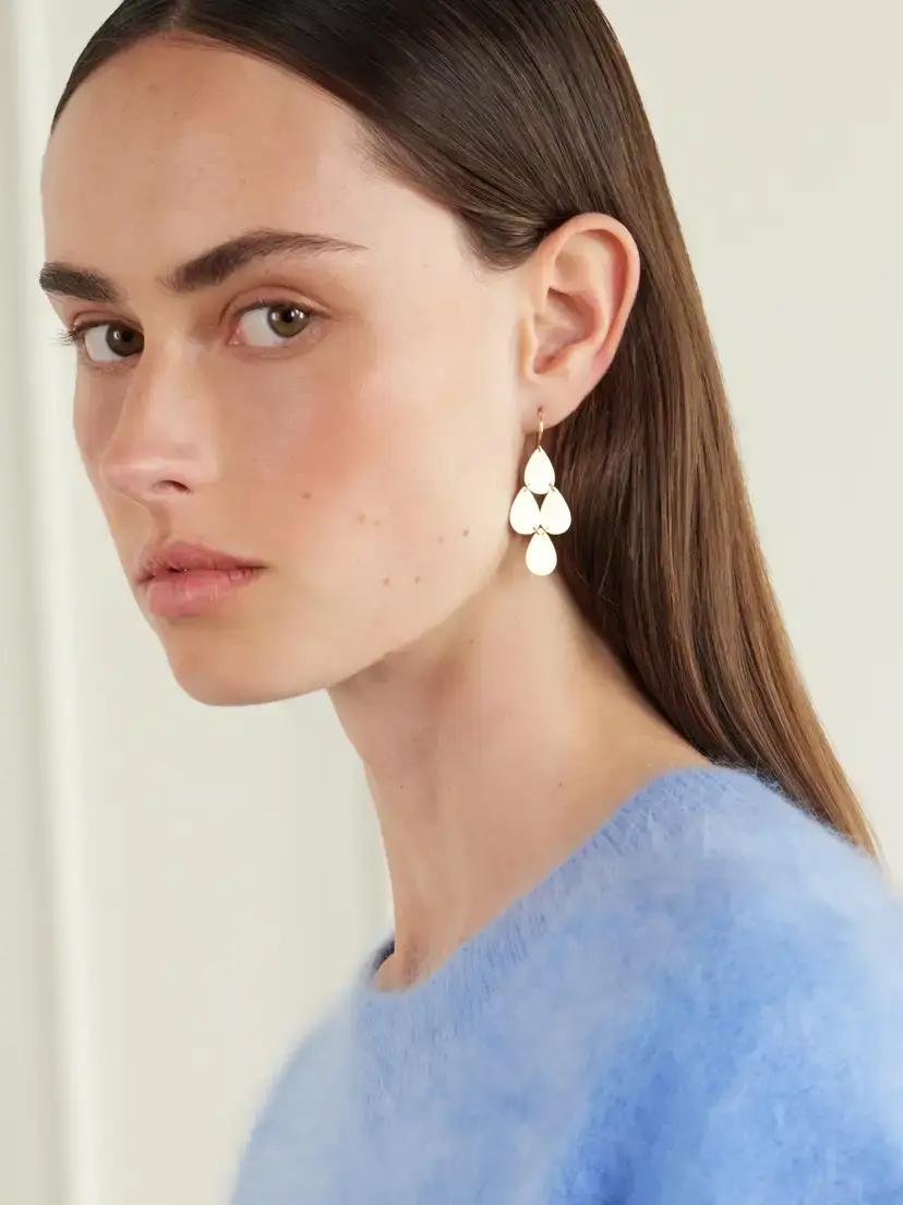Irene Neuwirth Four Drop 18-karat Gold Earrings | Thumbnail 2