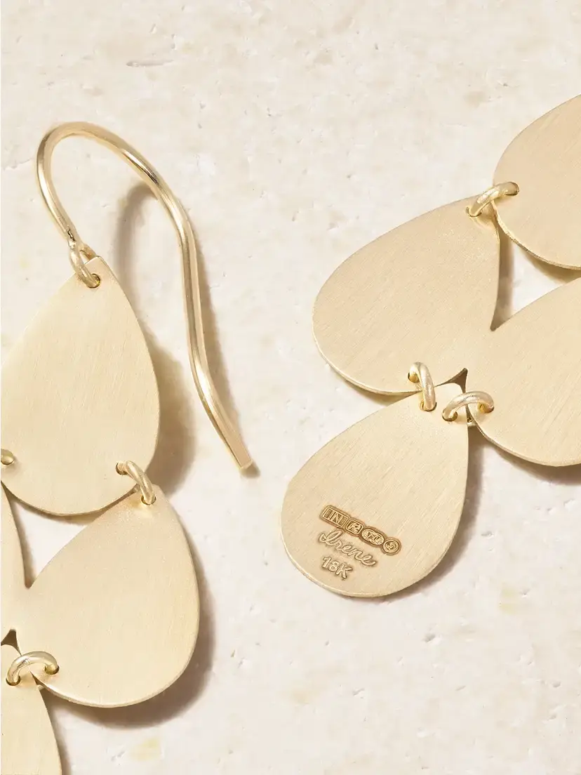 Irene Neuwirth Four Drop 18-karat Gold Earrings | Thumbnail 3