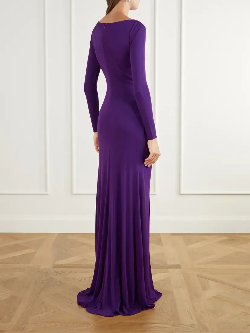 Alex Perry Twisted Gathered Jersey Gown | Thumbnail 3