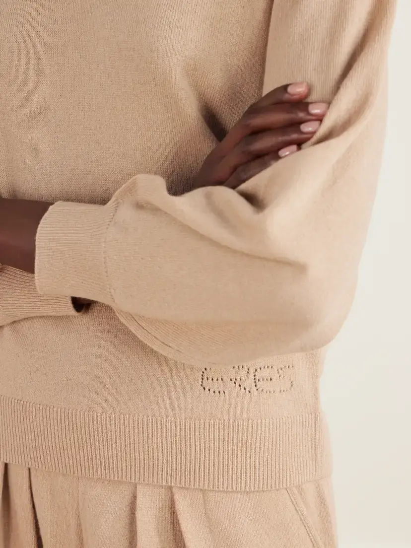 Eres Colorama Maille Famous Wool And Cashmere-blend Sweater - Neutrals | Thumbnail 5 Eres Colorama Maille Famous Wool And Cashmere-blend Sweater - Neutrals | Thumbnail 5