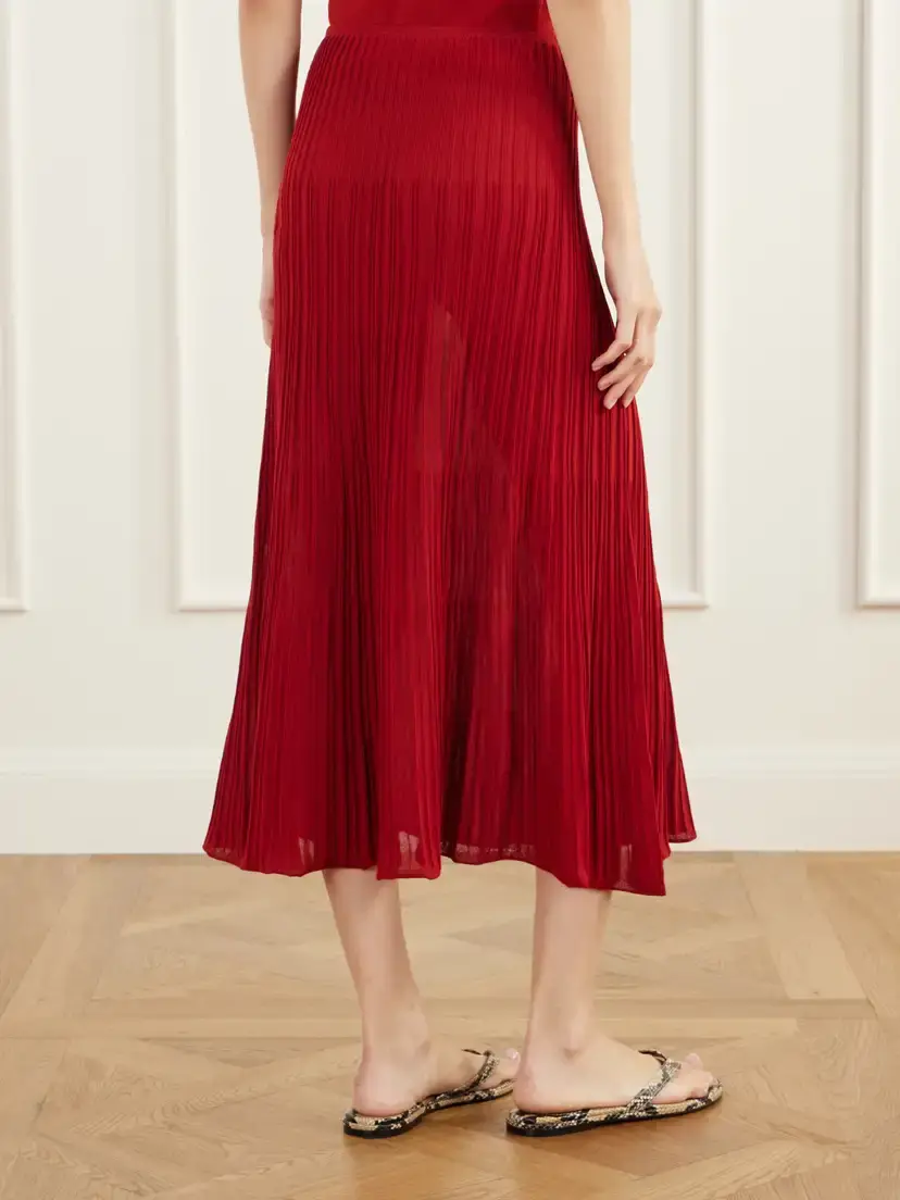 Faithfull Citara Drawstring Ribbed Cotton-blend Knitted Midi Skirt | Thumbnail 4