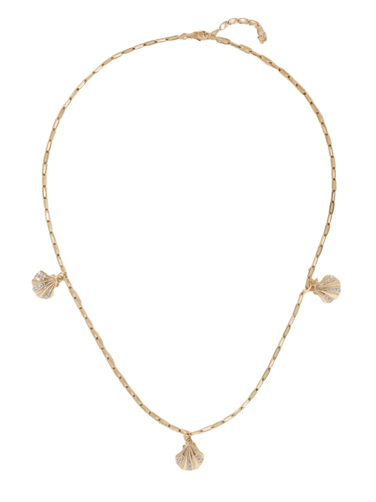 Mateo Petite Venus 14-karat Gold Diamond Necklace