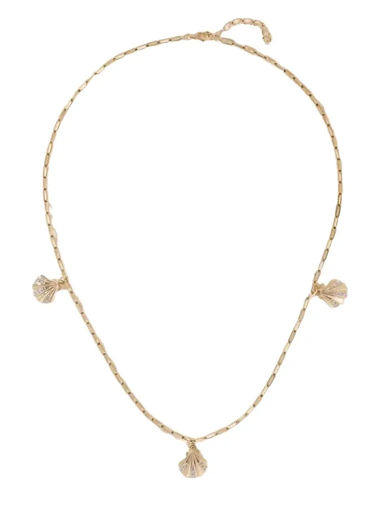 Mateo Petite Venus 14-karat Gold Diamond Necklace