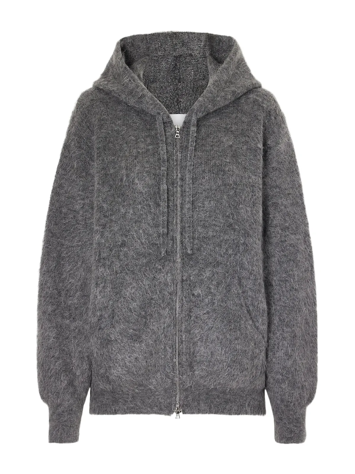 ssstein Brushed Mohair-blend Zip-up Hoodie