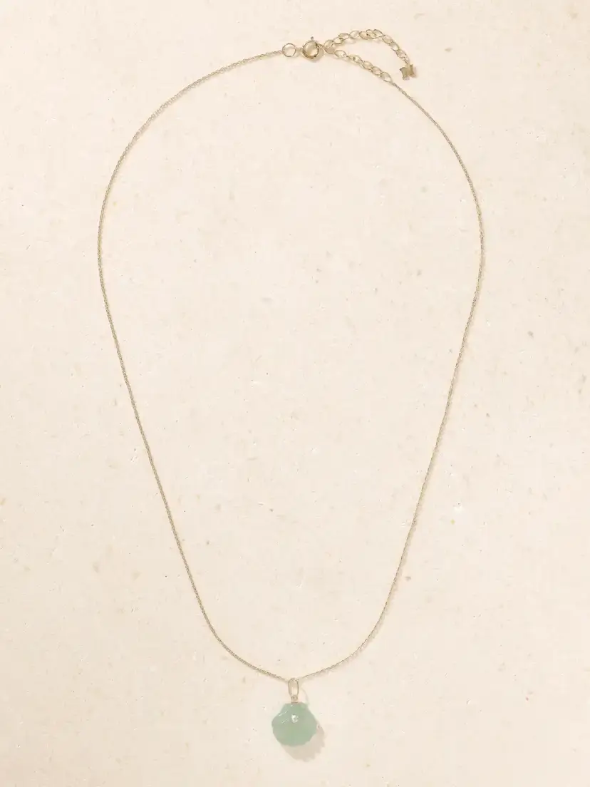Mateo Carved Venus 14-karat Gold, Jade And Diamond Necklace | Thumbnail 4 Mateo Carved Venus 14-karat Gold, Jade And Diamond Necklace | Thumbnail 4