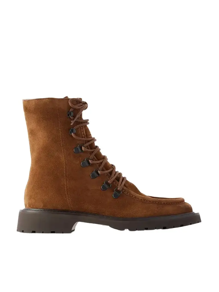 LEGRES Speed-hook Suede Ankle Boots