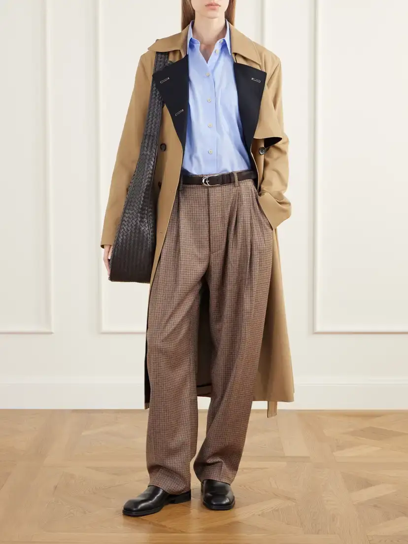 Jamie Haller The Tapered Pleated Houndstooth Stretch Wool-blend Pants | Thumbnail 2 Jamie Haller The Tapered Pleated Houndstooth Stretch Wool-blend Pants | Thumbnail 2
