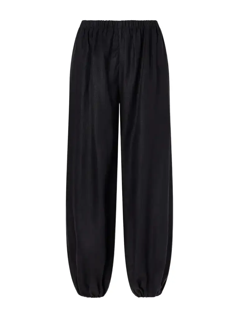Faithfull Kortez Balloon Gathered Linen Woven Tapered Pants