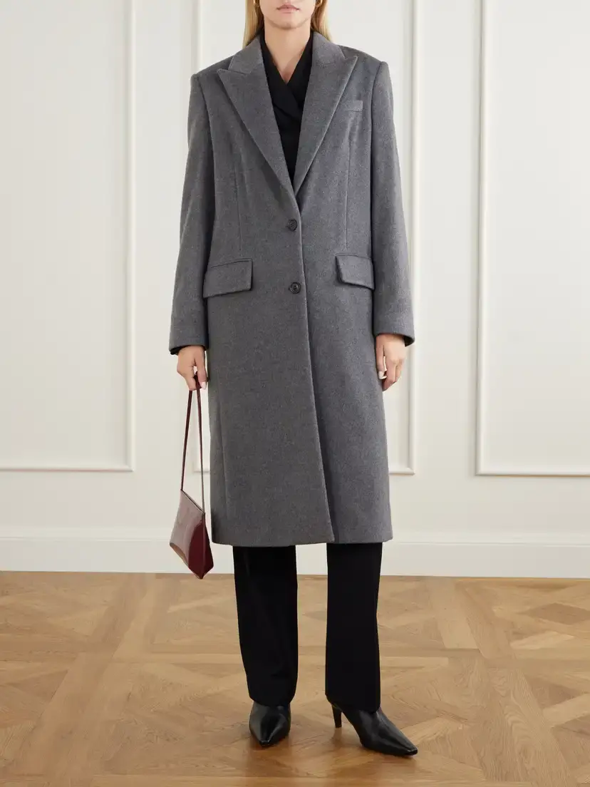 Another Tomorrow Cashmere-flannel Coat | Thumbnail 2