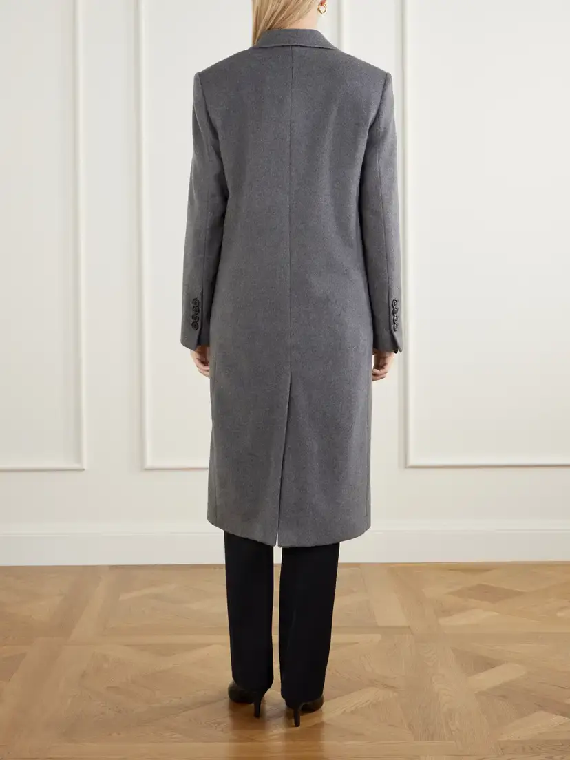 Another Tomorrow Cashmere-flannel Coat | Thumbnail 3