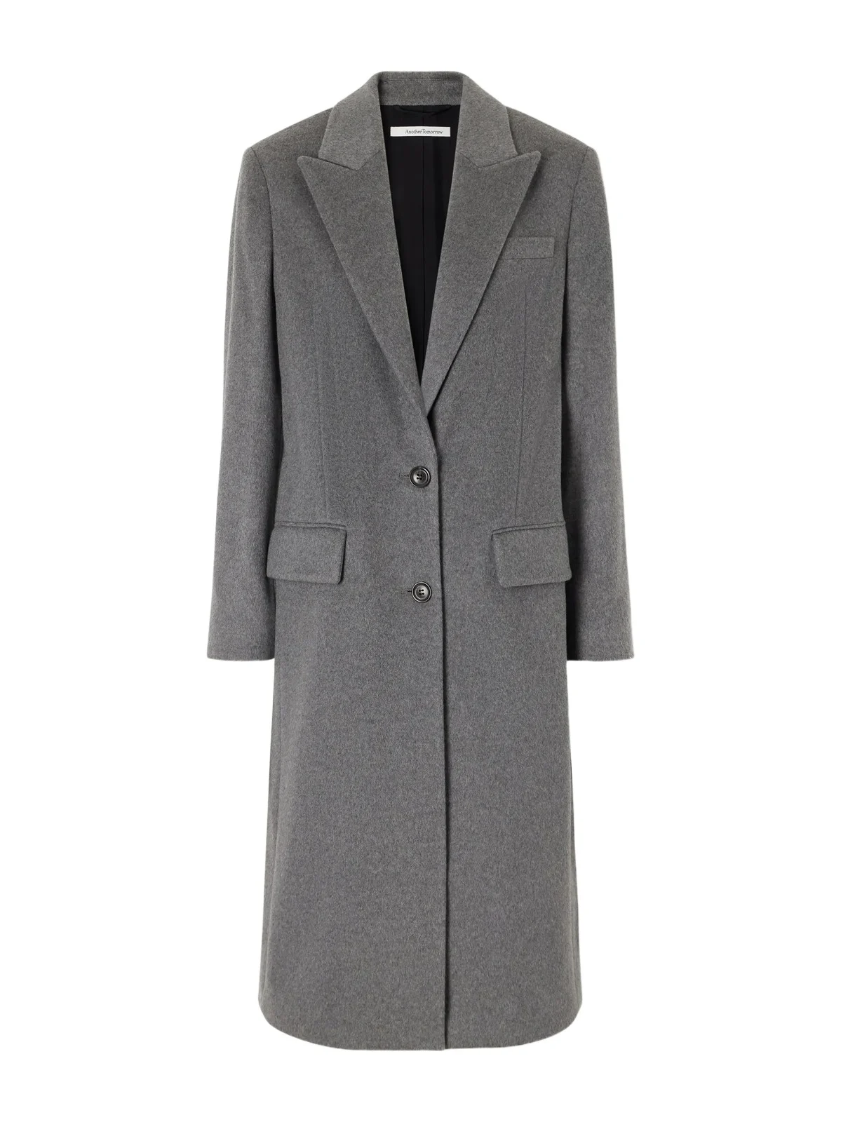 Another Tomorrow Cashmere-flannel Coat